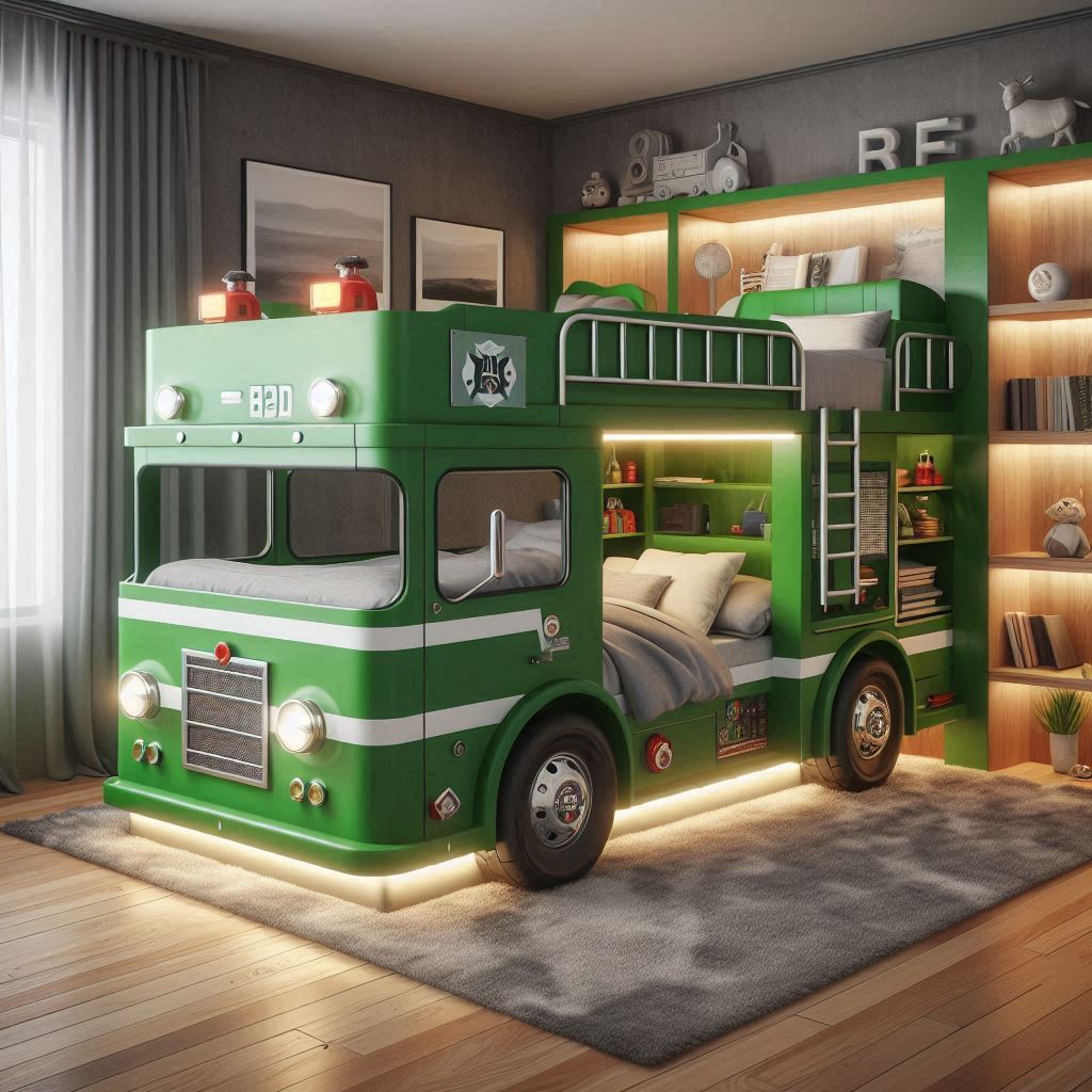 Designing Your Fire Station Headquarters: Styling Your Fire Truck Bunk Bed